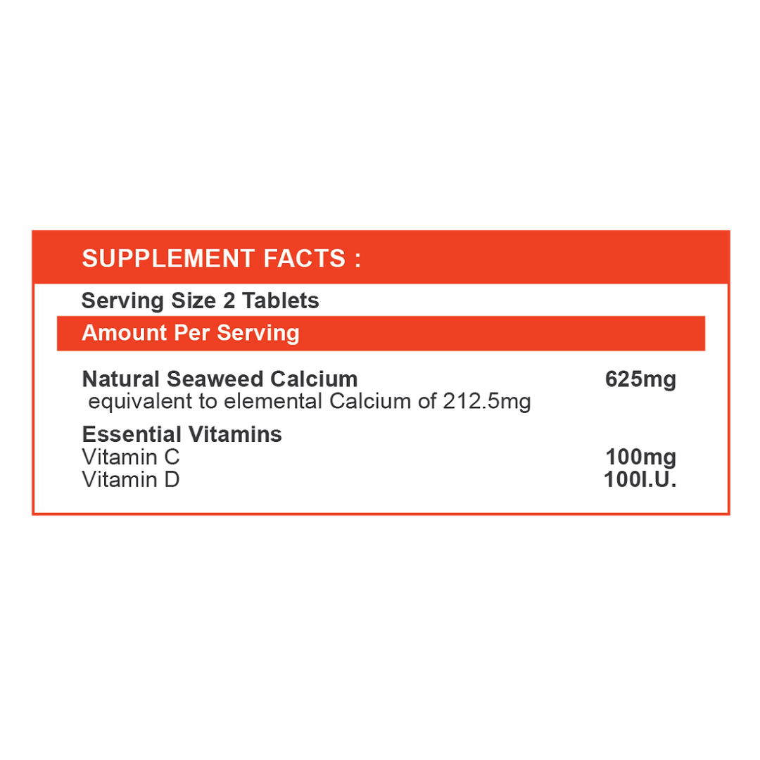 Natural Pet Natural Seaweed Calcium Plus Vitamin C & D Tablet