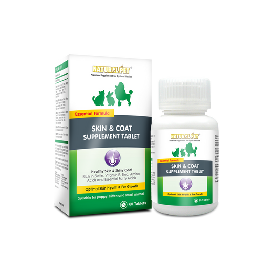 Natural Pet Skin & Coat Supplement Tablet